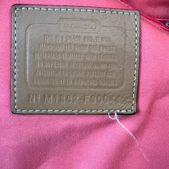 COACH F30041 Hadley Multistripe Canvas/Leather Medium Size Tote Bag - Picture 9 of 9